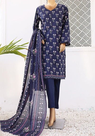 Bin Saeed Ready Made Printed Lawn Dress - db26233