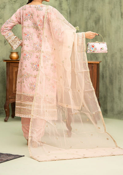 Bint - E - Noor Eshaline Embroidered Organza Dress - db29918