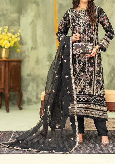 Bint - E - Noor Eshaline Embroidered Organza Dress - db29917