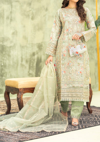 Bint - E - Noor Eshaline Embroidered Organza Dress - db29916