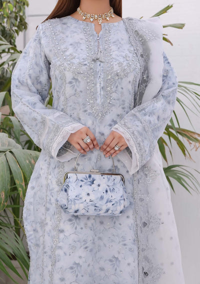 Bint E Noor Nafisa Embroidered Organza Dress - db28965