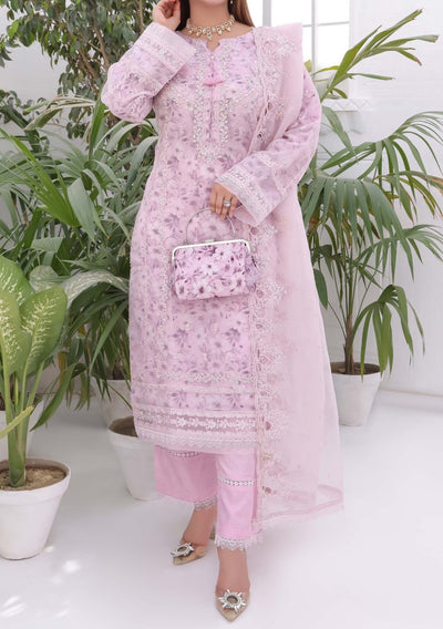 Bint E Noor Nafisa Embroidered Organza Dress - db28961