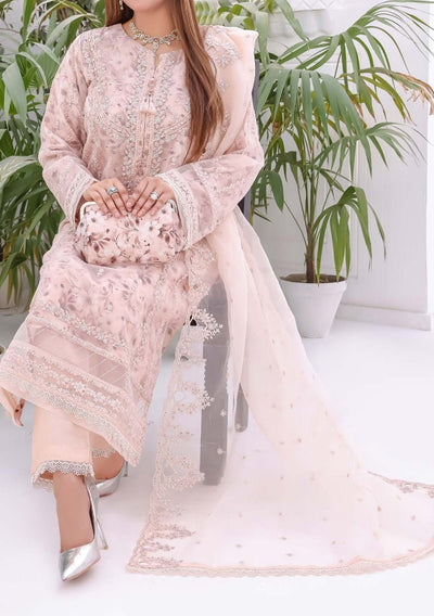 Bint E Noor Nafisa Embroidered Organza Dress - db28962