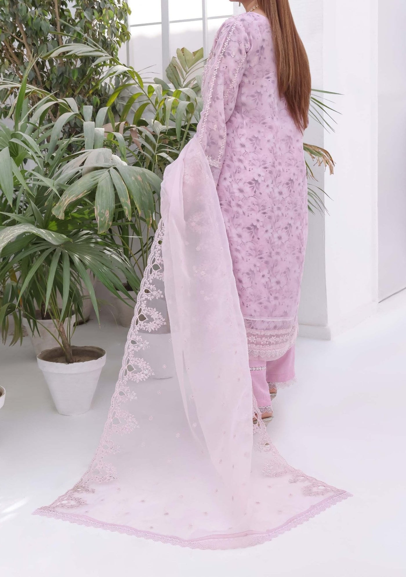 Bint E Noor Nafisa Embroidered Organza Dress - db28961
