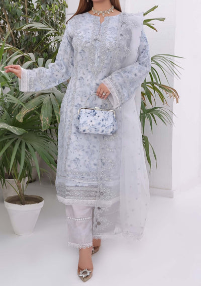 Bint E Noor Nafisa Embroidered Organza Dress - db28965