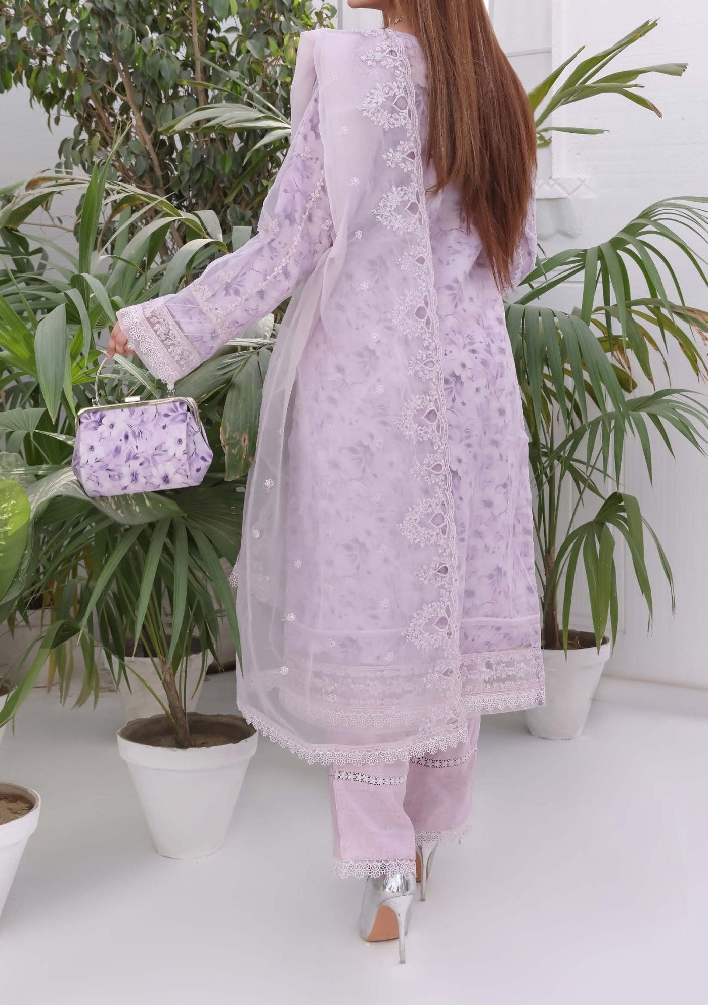 Bint E Noor Nafisa Embroidered Organza Dress - db28964