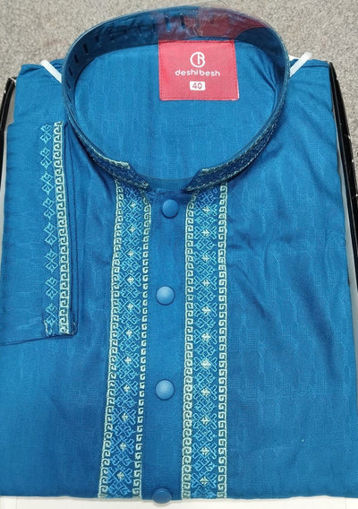 Boys Embroidered Mixed Cotton Panjabi - db29789