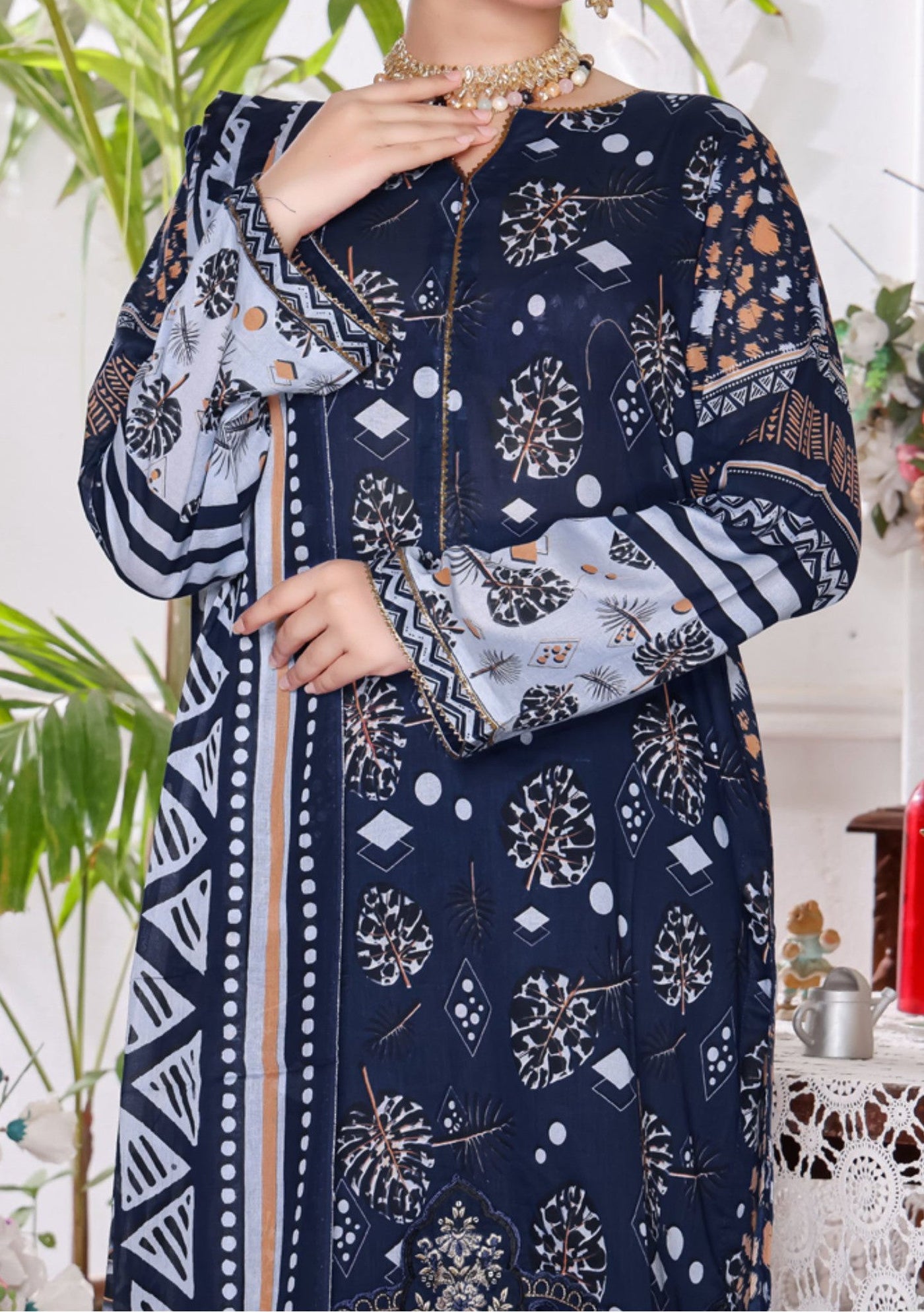 Dilkash Ready Made Embroidered Printed Lawn Dress - db26629