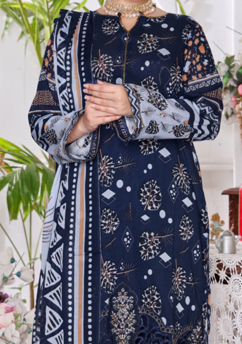 Dilkash Ready Made Embroidered Printed Lawn Dress - db26629