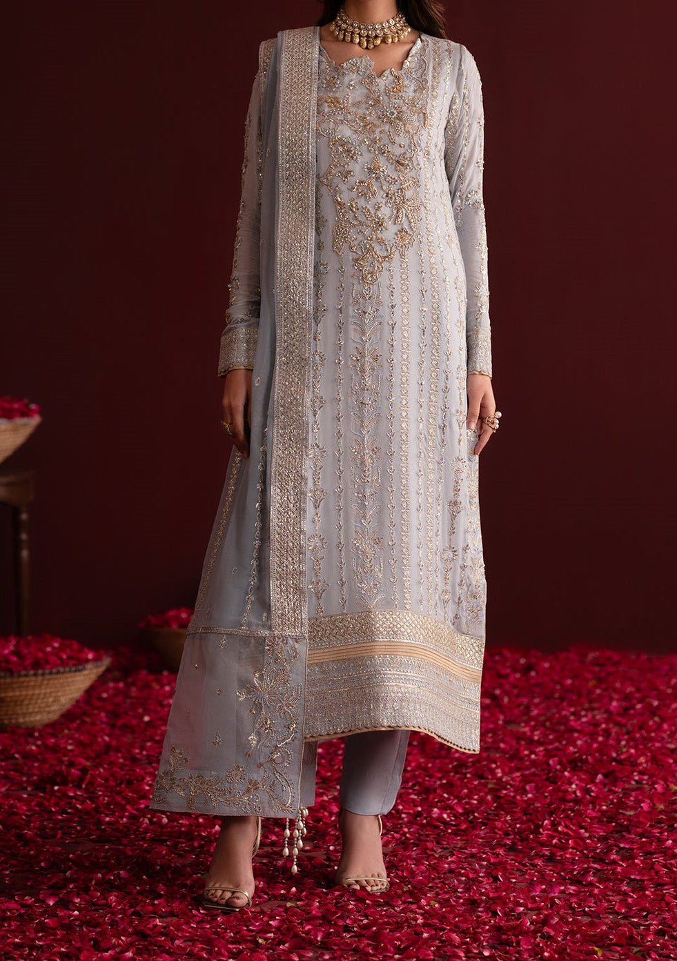 Emaan Adeel Nooresha Luxury Chiffon Dress - db28315