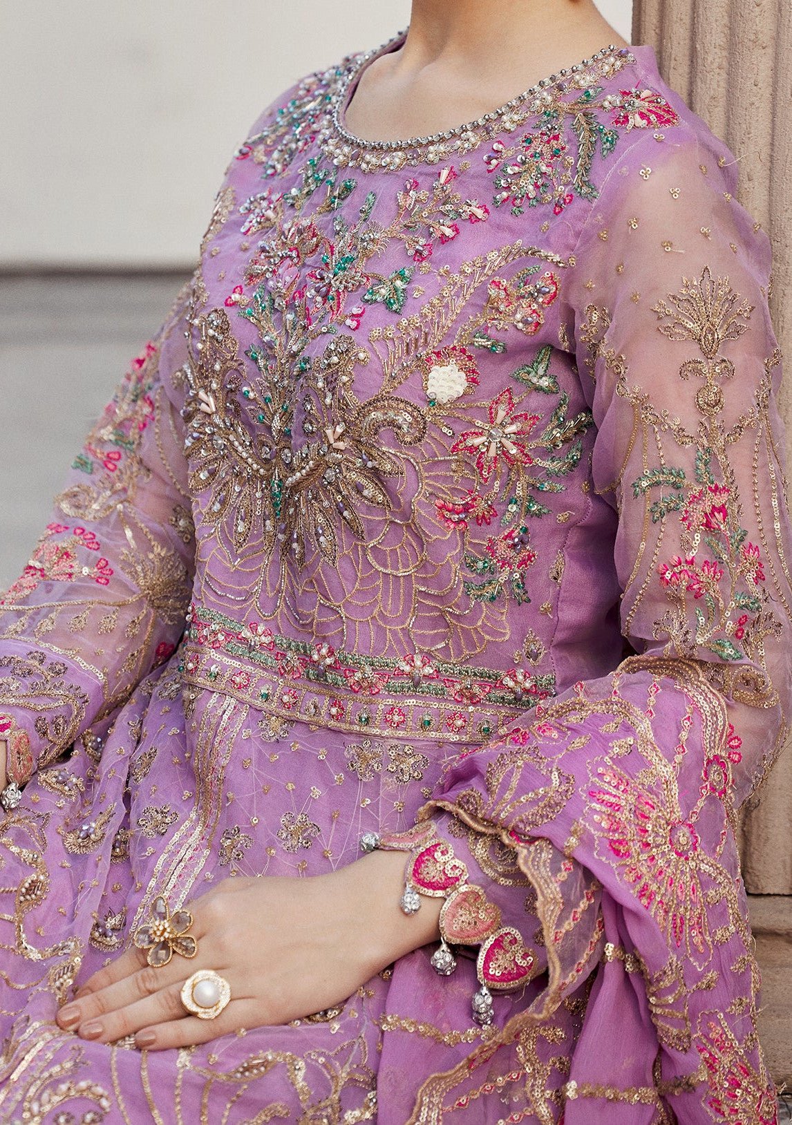 Emaan Adeel Pakistani Luxury Anarkali Suit - db26851