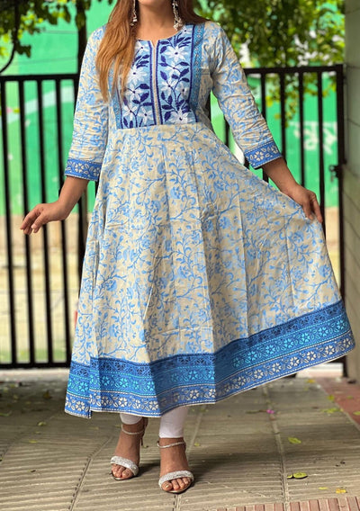 Embroidered 1 Piece Cotton Gown - db29703