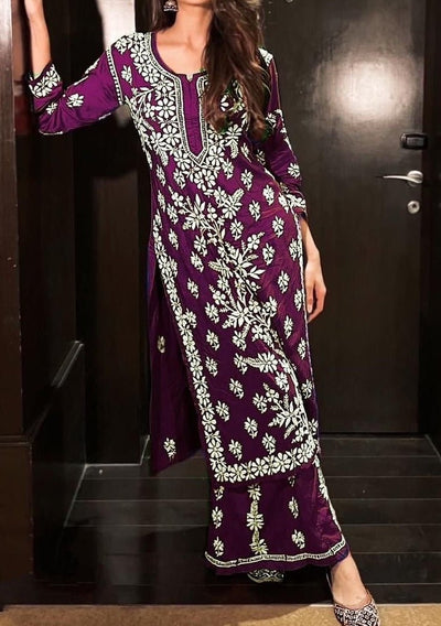 Embroidered Lucknowi Designer 2 Pieces Co - Ords - db29631