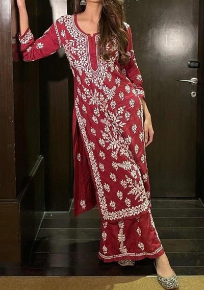 Embroidered Lucknowi Designer 2 Pieces Co - Ords - db29630