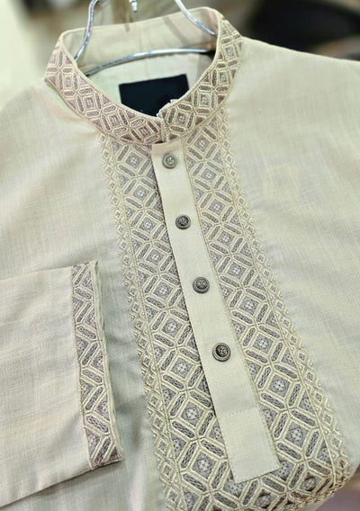 Embroidered Mixed Cotton Punjabi - db2856