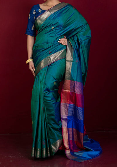 Exclusive Handwoven Katan Silk Saree - db27345