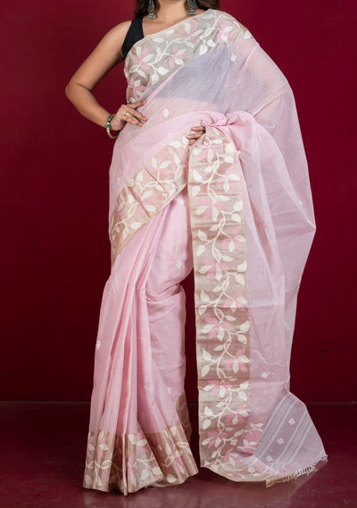 Exclusive Tussar Silk Dhakai Jamdani Saree - db27915