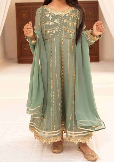 Girl's Ready Made Pakistani Chiffon Anarkali - db25787