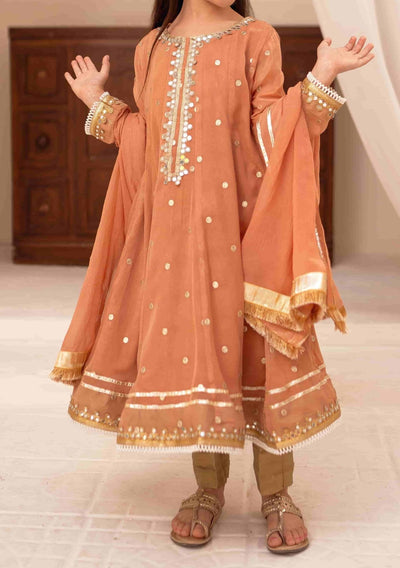 Girl's Ready Made Pakistani Chiffon Anarkali - db25993