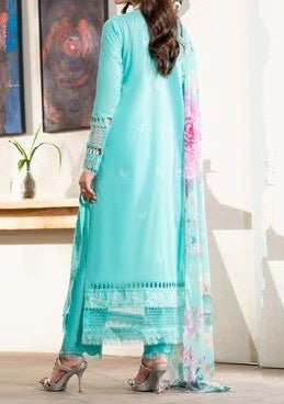 Gulljee Emira Ready Made Embroidered Lawn Dress - db26327