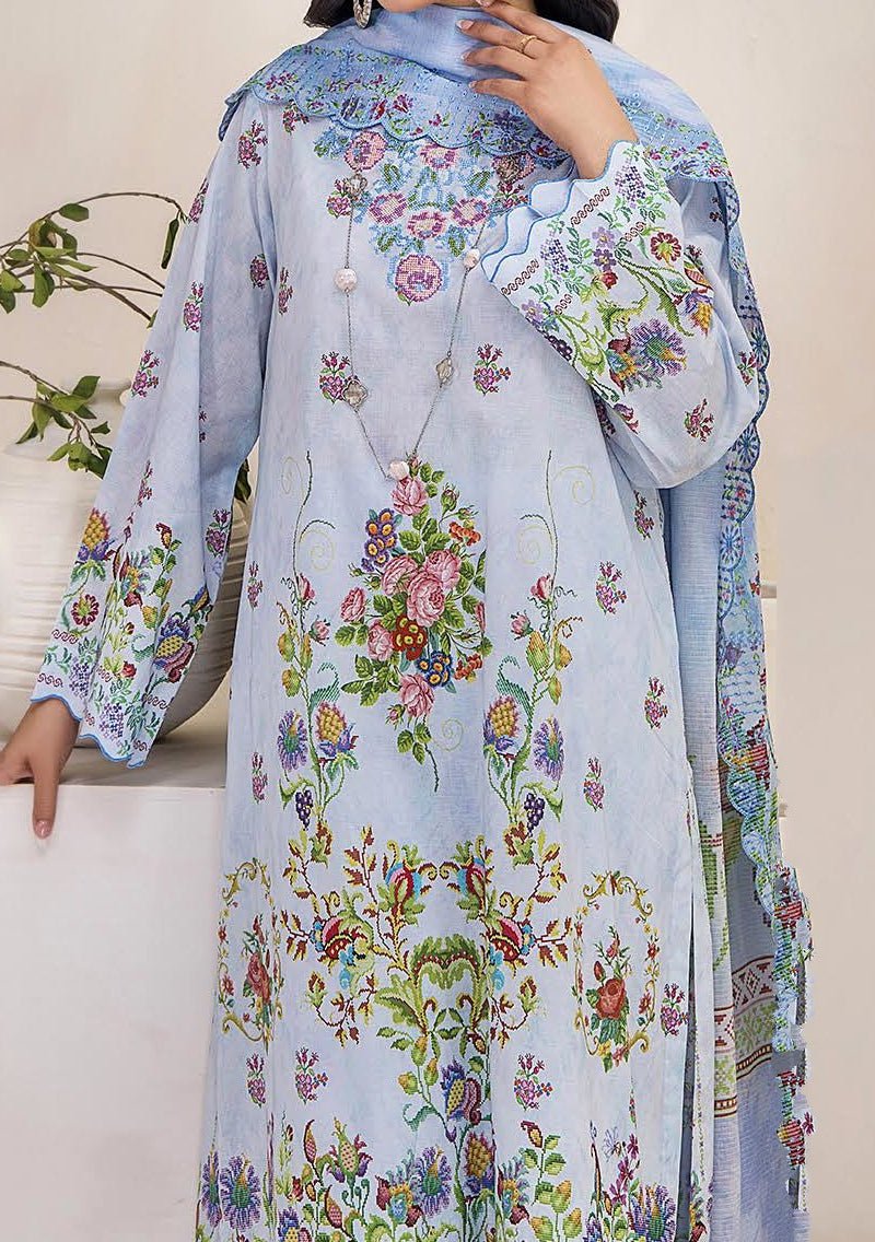 Gulljee Mahajal Ready Made Embroidered Lawn Dress - db26178