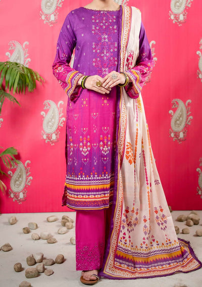 Gulljee Naqsh Ready Made Embroidered Printed Lawn - db26369