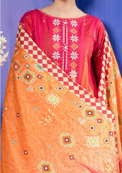 Gulljee Naqsh Ready Made Embroidered Printed Lawn - db26371