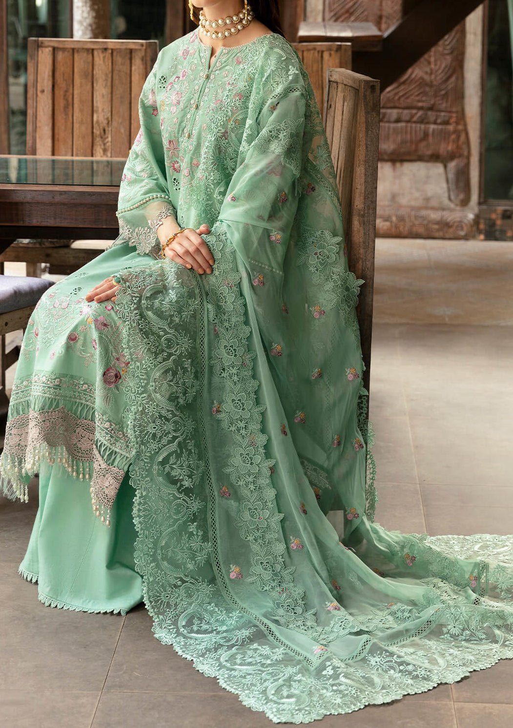 Imrozia Maya Pakistani Luxury Lawn Dress - db26414