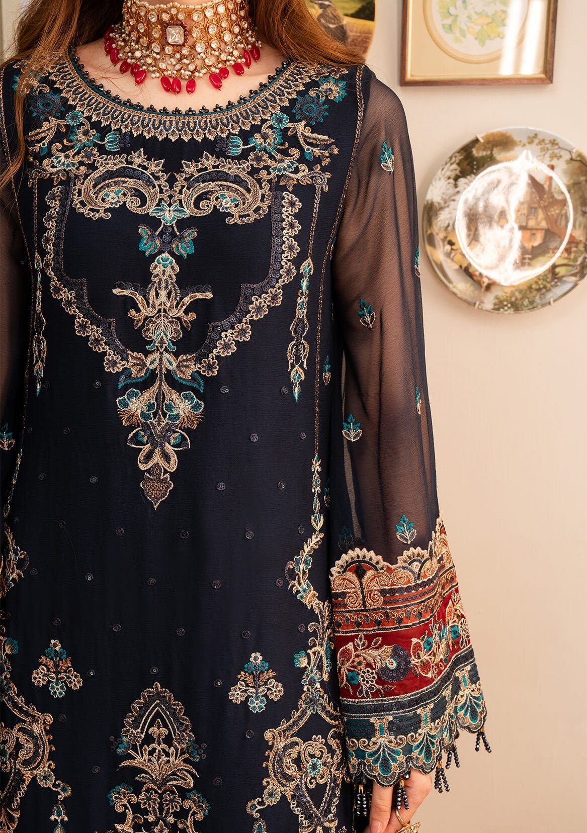 Imrozia Noor Jahan Pakistani Luxury Dress - db28473