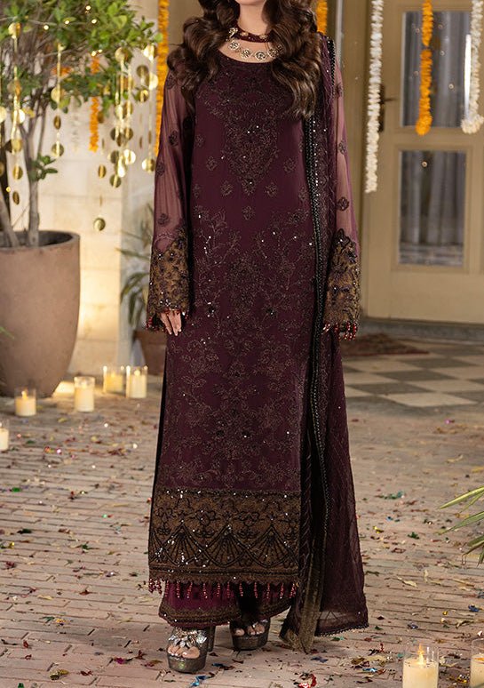Imrozia Shagun Pakistani Luxury Chiffon Dress - db30249