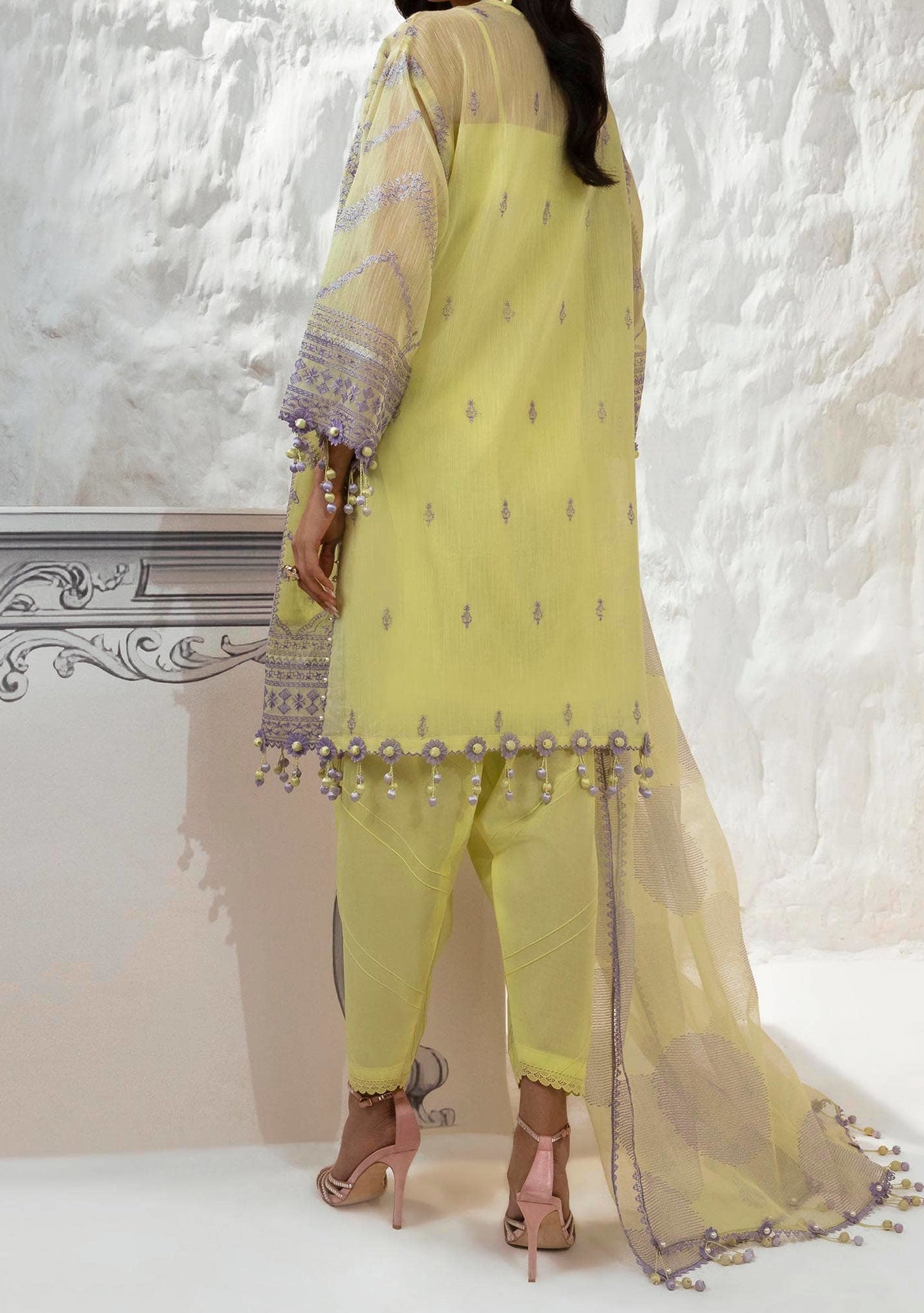 Sana Safinaz Muzlin Summer Pakistani Net Dress