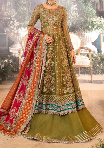 Maria.B Embroidered Pakistani Luxury Lehenga Suit - db27393