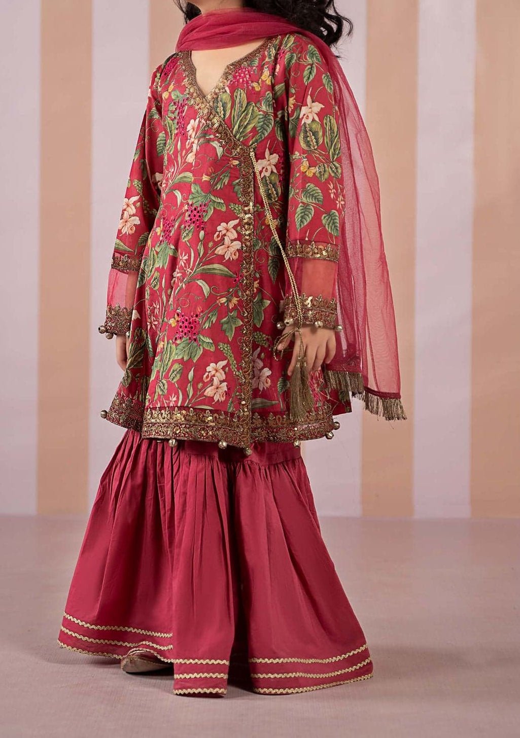 Maria.B Girl's Embroidered Printed Lawn Suit - db28840