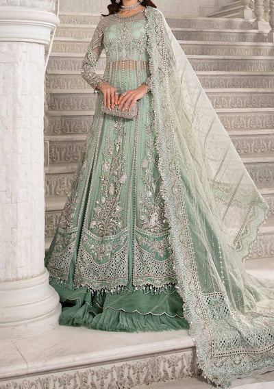 Maria.B Mbroidered Pakistani Organza Anarkali - db26291