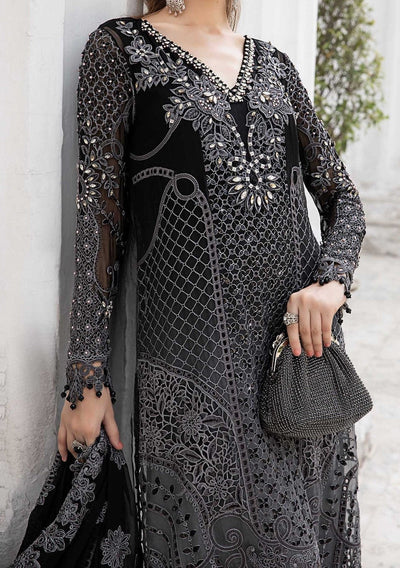 Maria.B Pakistani Luxury Embroidered Chiffon Dress - db28642