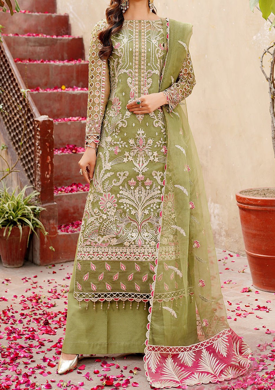 Maryam's Lemilsa Pakistani Luxury Organza Dress - db25918