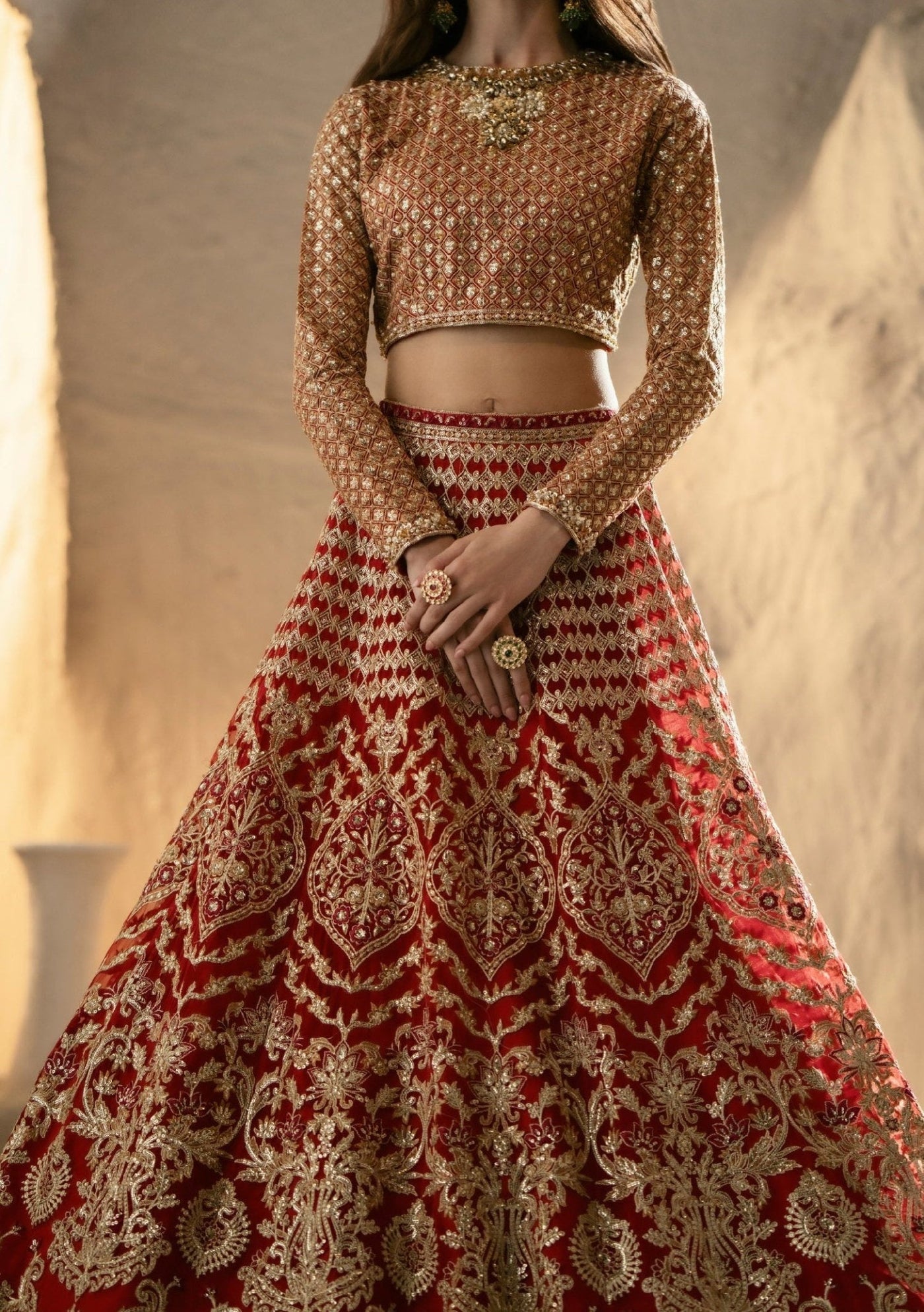 Maryum N Maria Mandisa Pakistani Organza Lehenga Choli - db25971