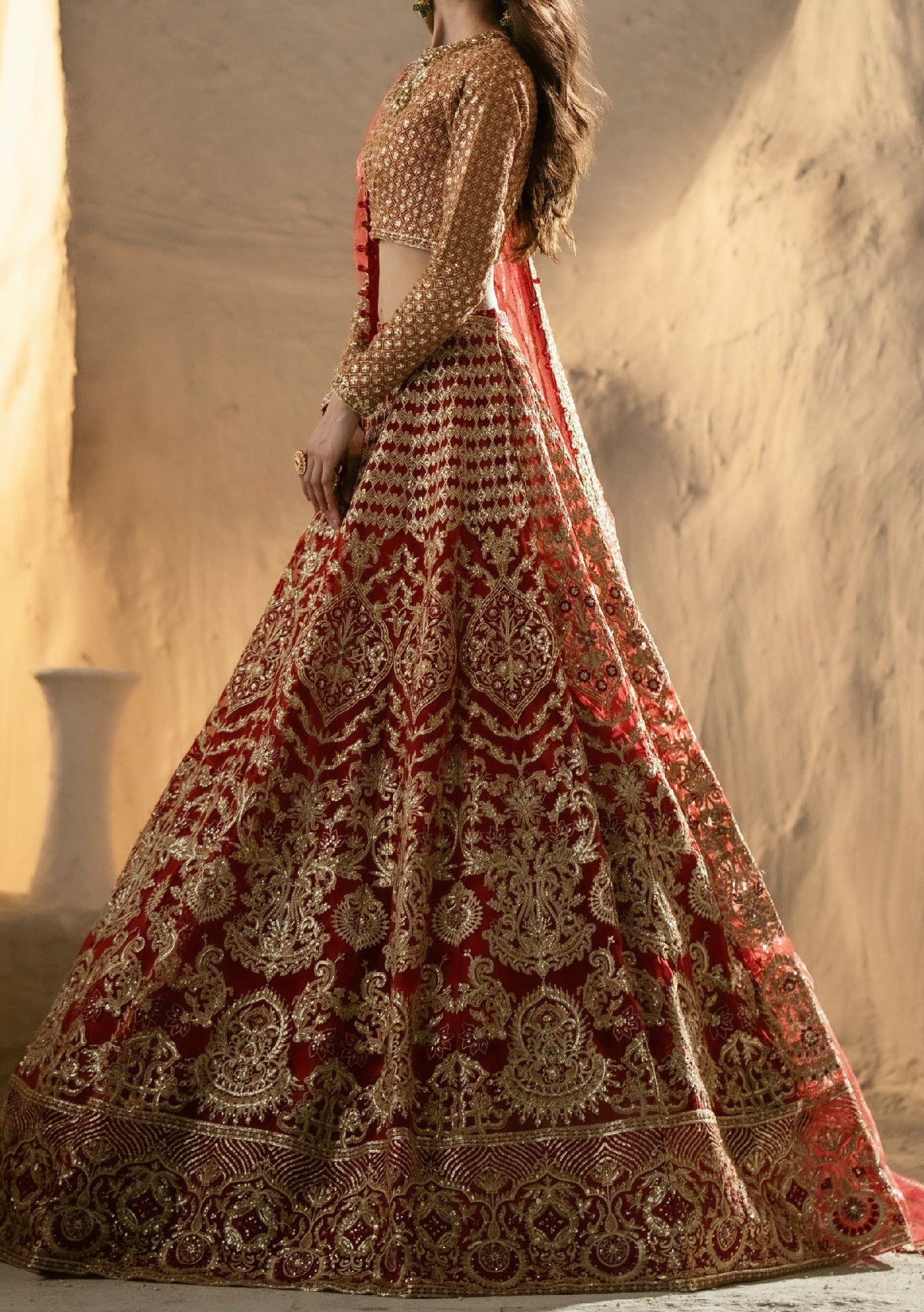 Maryum N Maria Mandisa Pakistani Organza Lehenga Choli - db25971