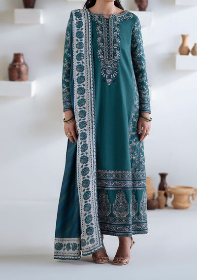 Maryum N Maria Noore Embroidered Khaddar Suit - db30165