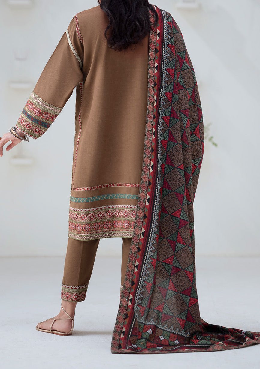 Maryum N Maria Noore Embroidered Khaddar Suit - db30166