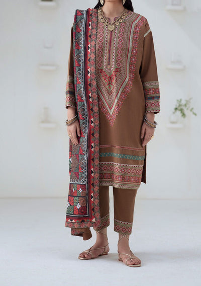 Maryum N Maria Noore Embroidered Khaddar Suit - db30166