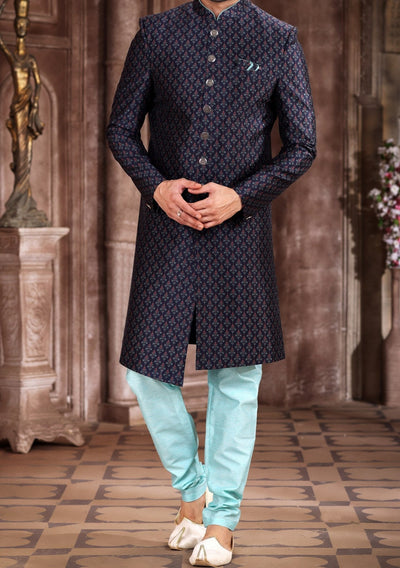 Men's Indo Western Party Wear Sherwani Suit - db27053