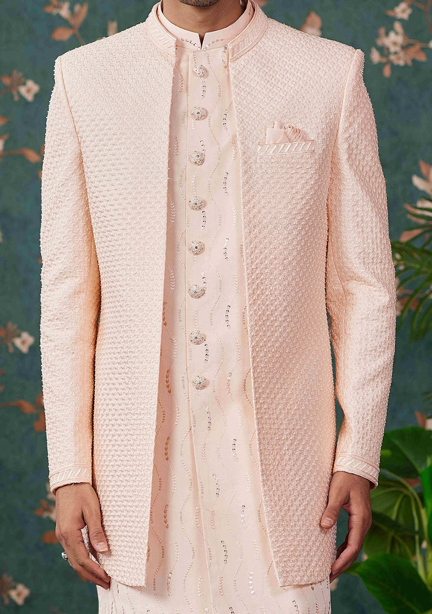 Men's Indo Western Party Wear Sherwani Suit - db28080