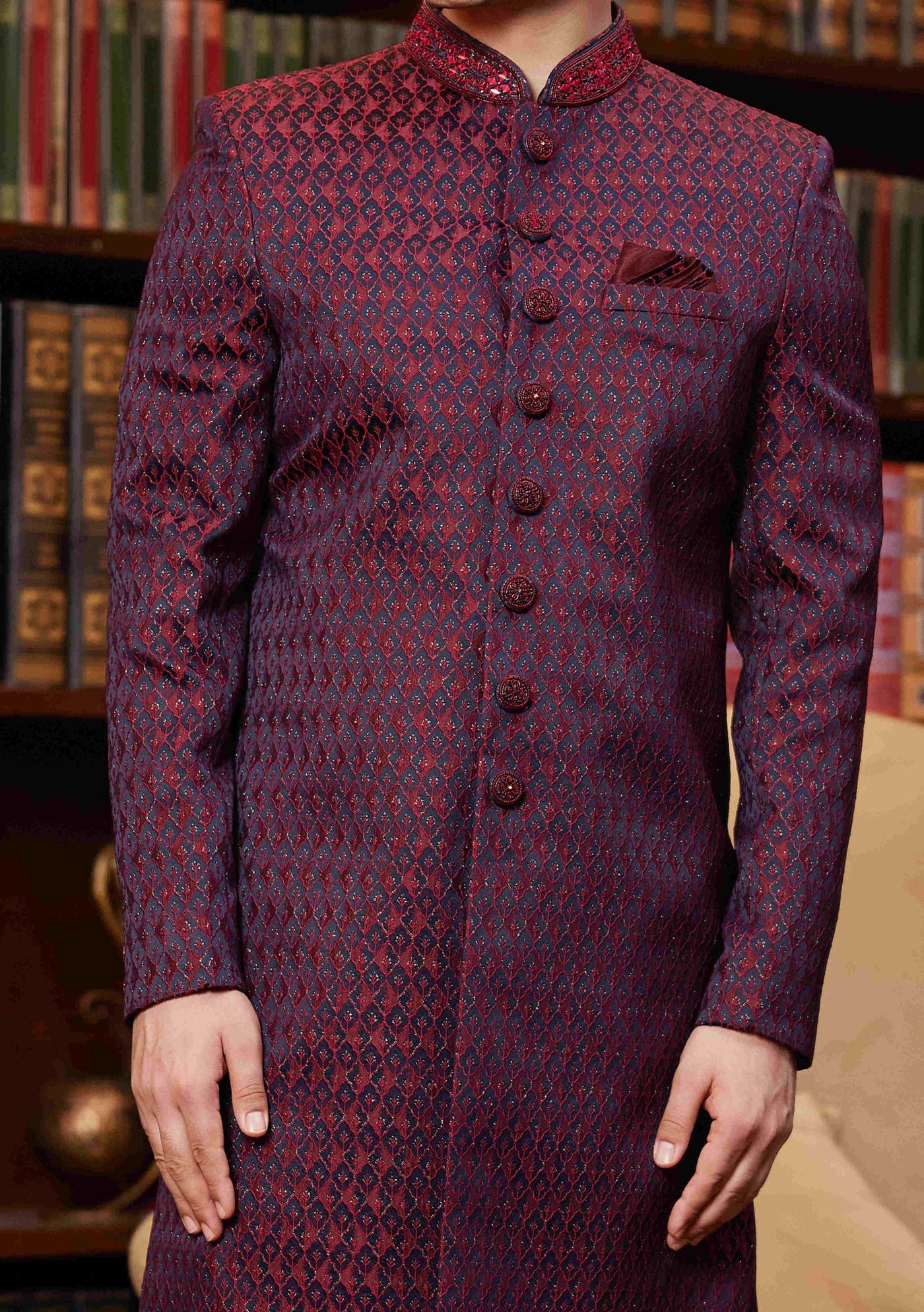 Men's Traditional Party Wear Sherwani Suit - db28069