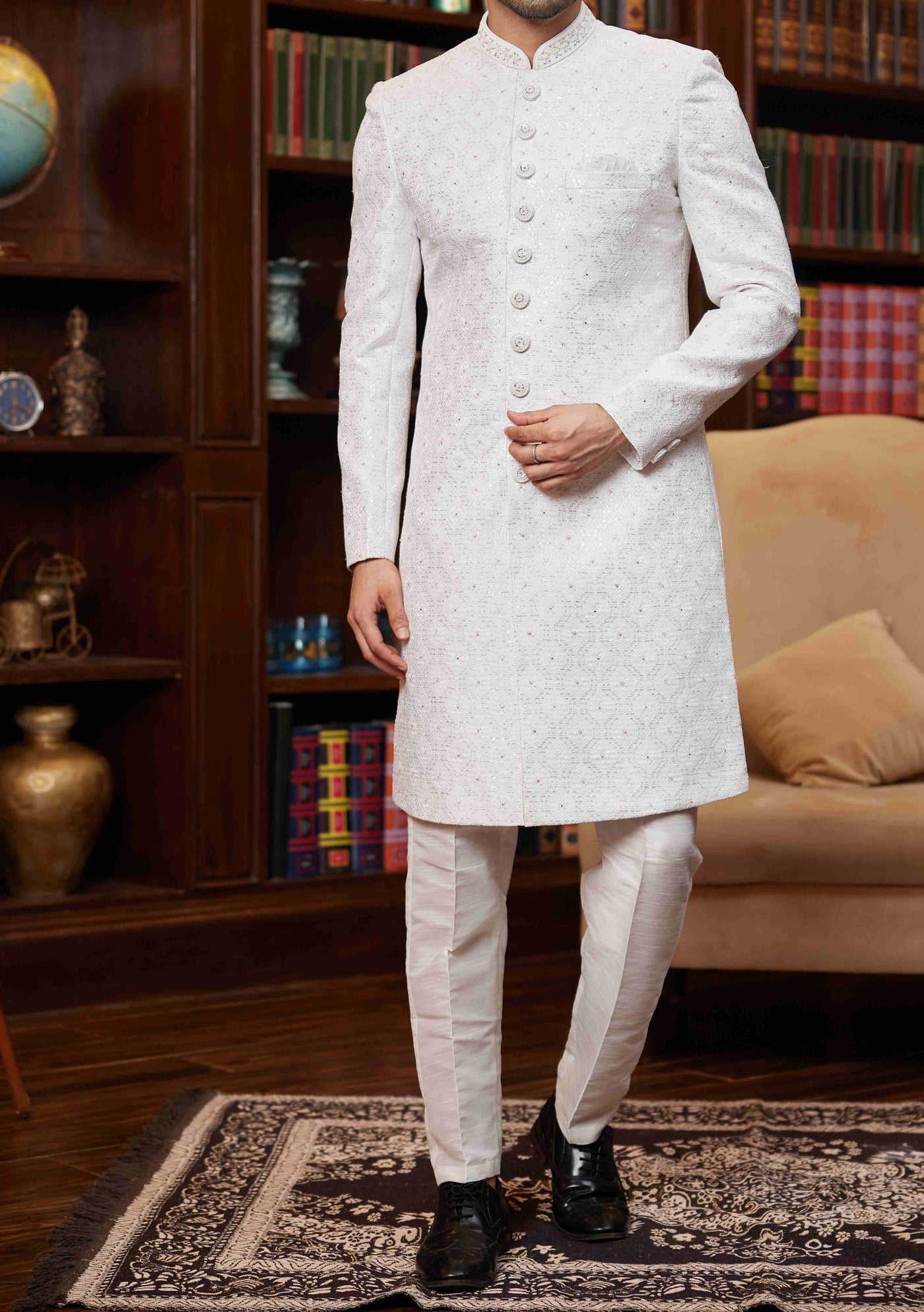 Men's Traditional Party Wear Sherwani Suit - db28056