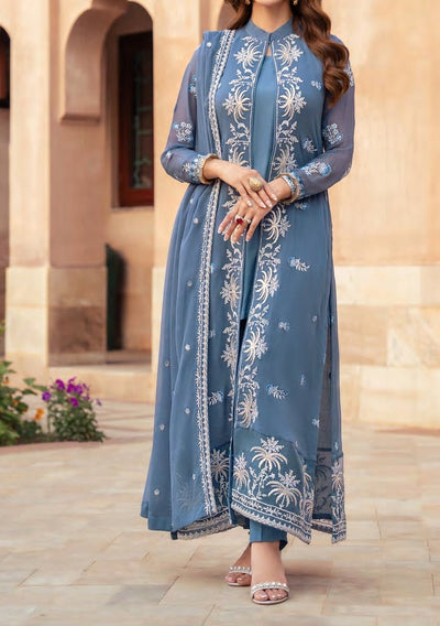 Merakish Heavy Embroidered Chiffon Dress - db27774