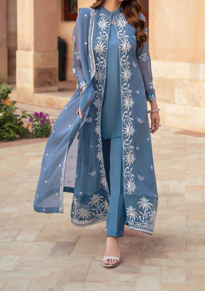 Merakish Heavy Embroidered Chiffon Dress - db27774