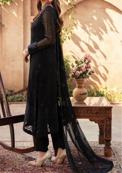 Merakish Heavy Embroidered Chiffon Dress - db27777
