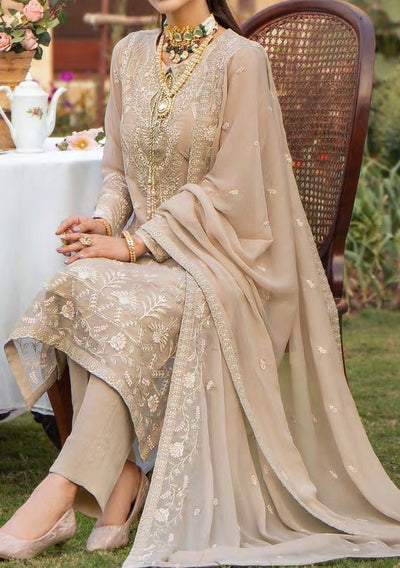 Merakish Heavy Embroidered Chiffon Dress - db27775