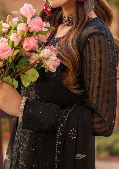 Merakish Heavy Embroidered Chiffon Dress - db27777
